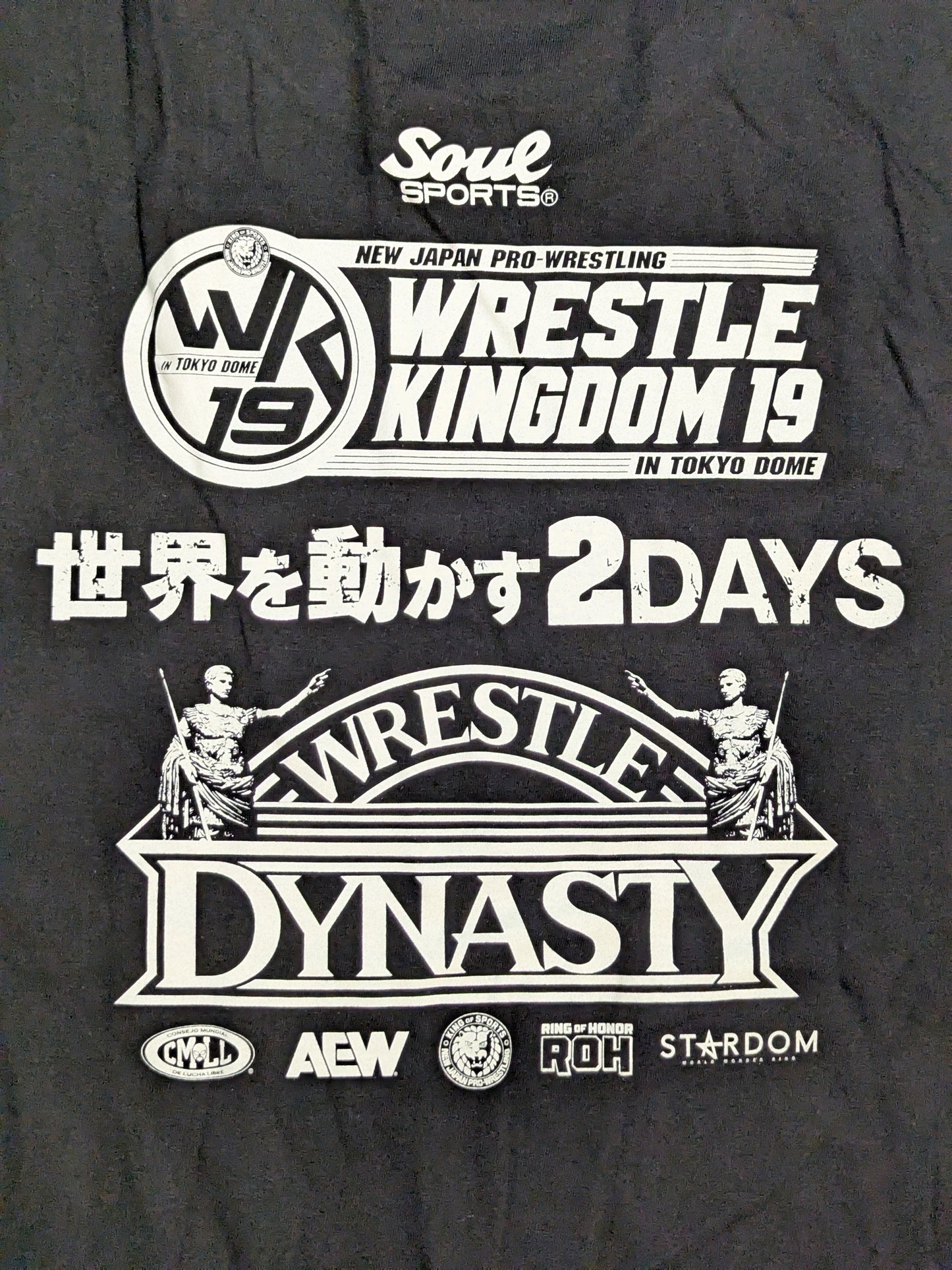 WRESTLE KINGDOM 19＆WRESTLE DYNASTY 大会記念Tシャツ