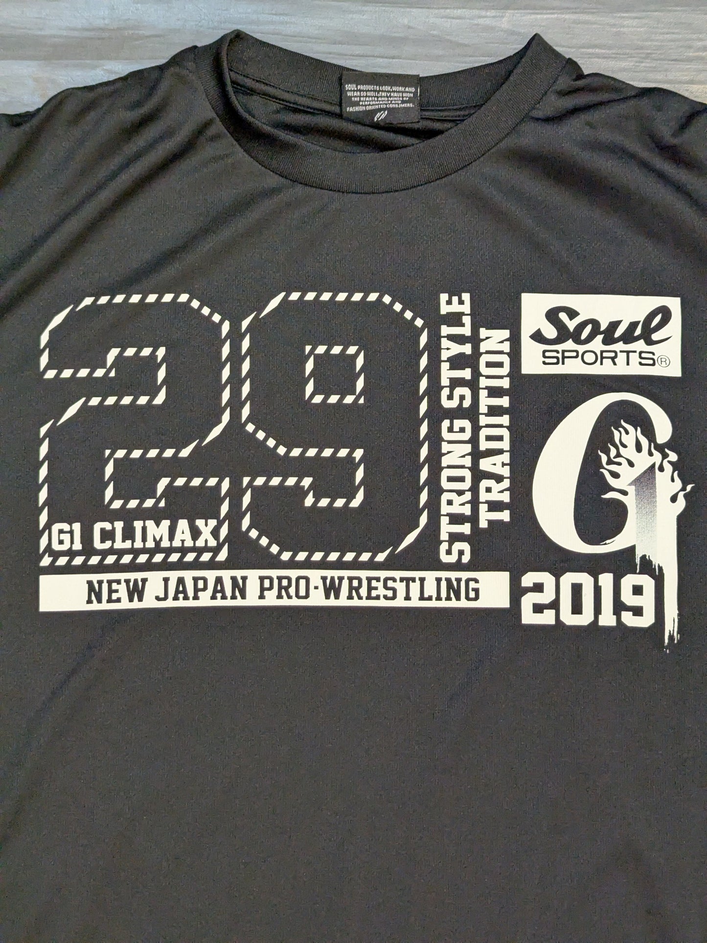 G1 CLIMAX 29 大会記念 SOUL SPORT ドライTシャツ①