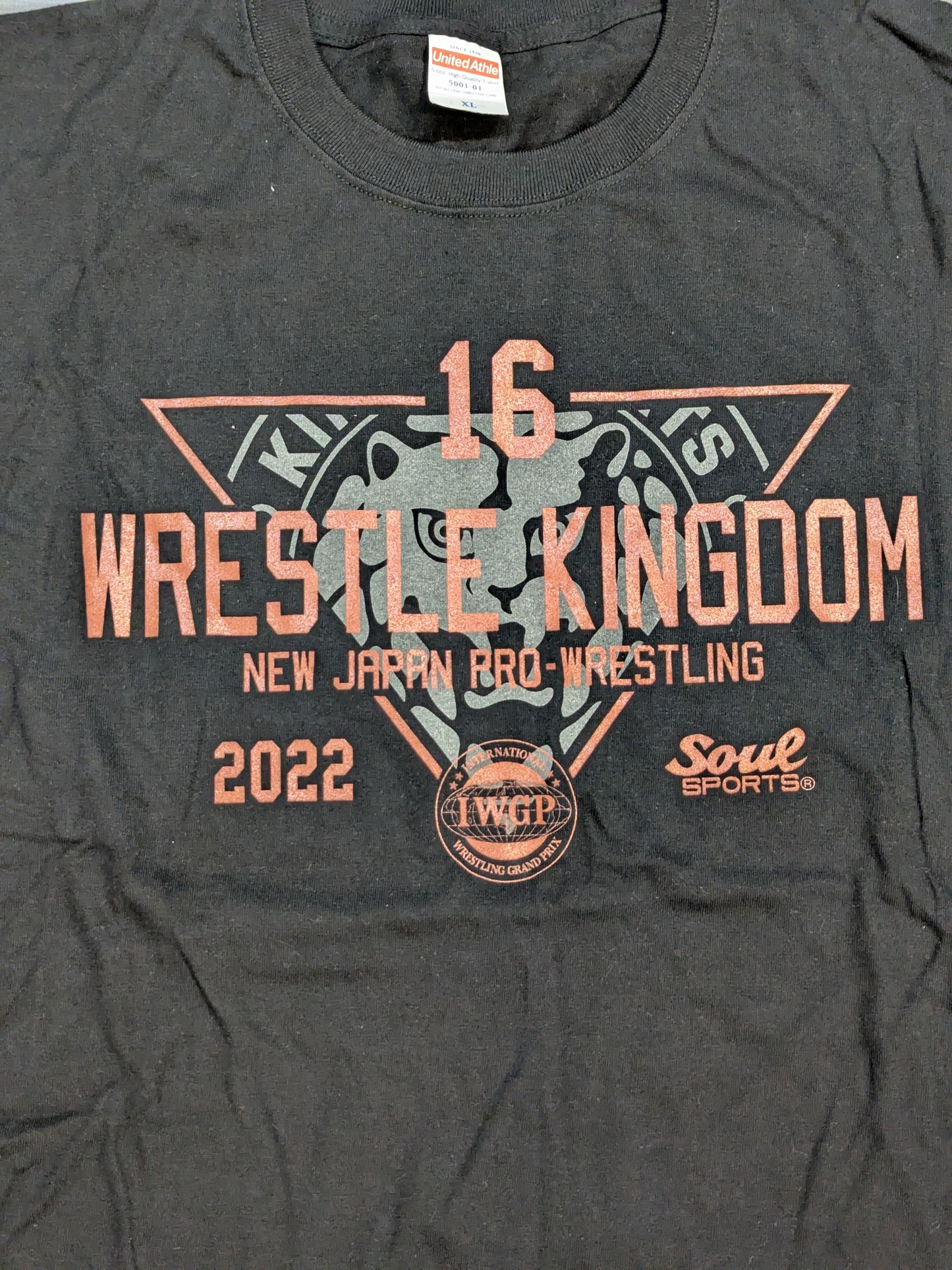 WRESTLE KINGDOM 16 大会記念「SOUL SPORTS」Tシャツ①
