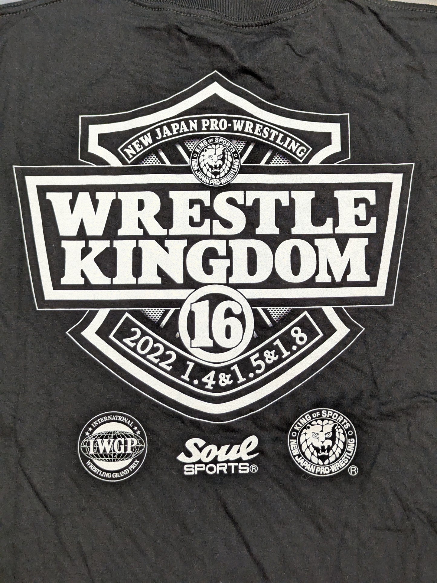 WRESTLE KINGDOM 16 大会記念「SOUL SPORTS」Tシャツ①