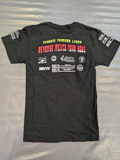 獣神サンダー・ライガー「REVENGE MEXICO TOUR 2025」イラストTシャツ①