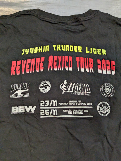 獣神サンダー・ライガー「REVENGE MEXICO TOUR 2025」イラストTシャツ①
