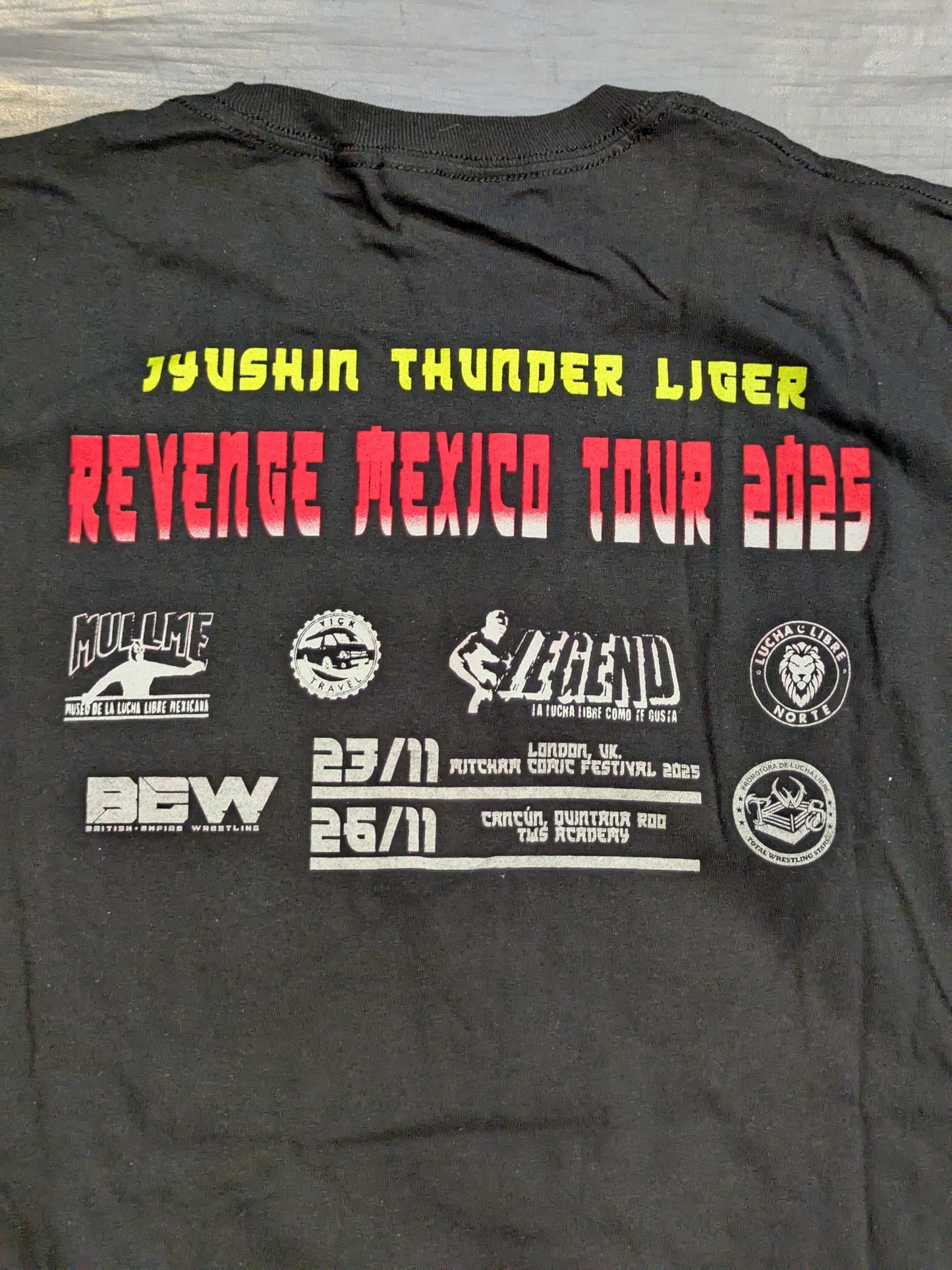 獣神サンダー・ライガー「REVENGE MEXICO TOUR 2025」イラストTシャツ④