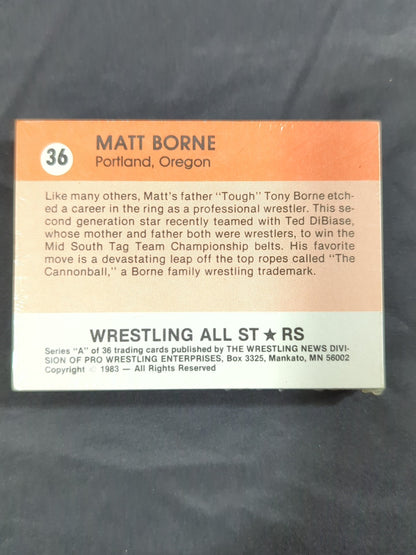 1983 Wrestling All Stars, Series A complete set of 36 cards (unopened)