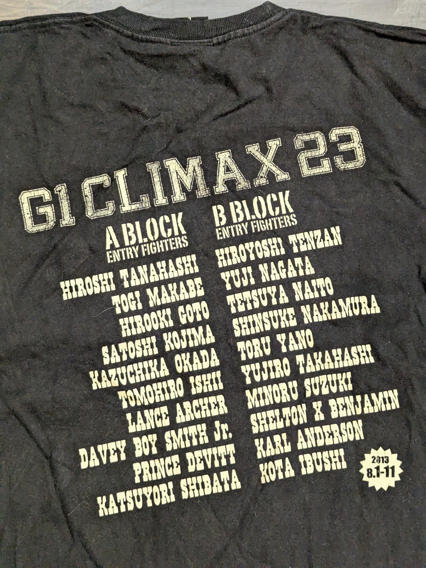 G1 CLIMAX 23 大会記念Tシャツ②