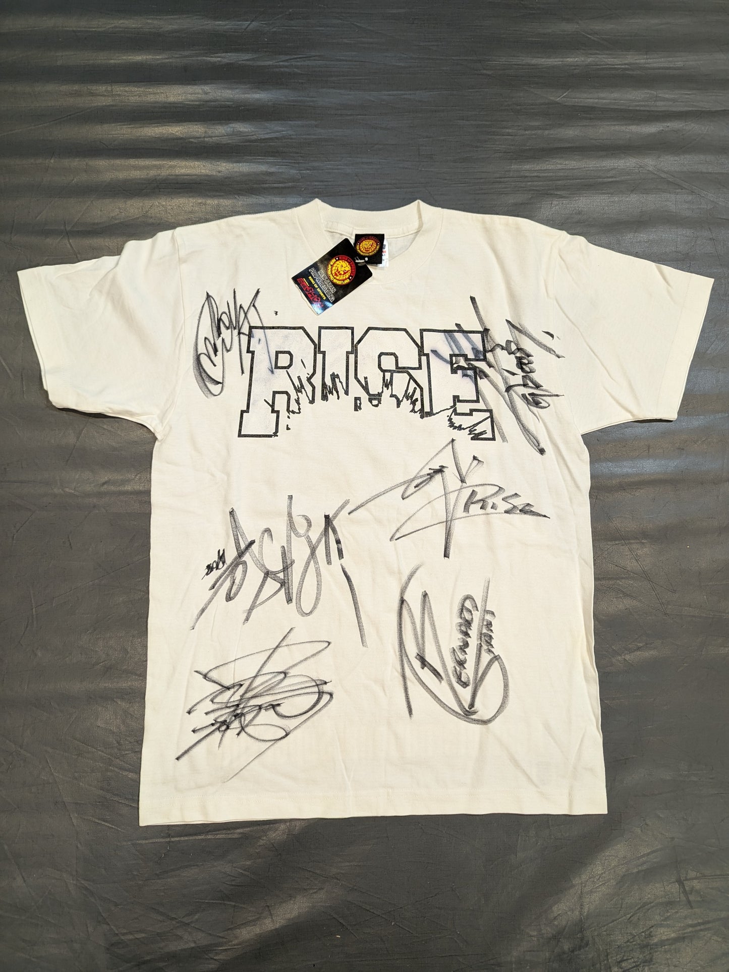 【オリジナルメンバー7選手直筆サイン入り】 RISE Tシャツ