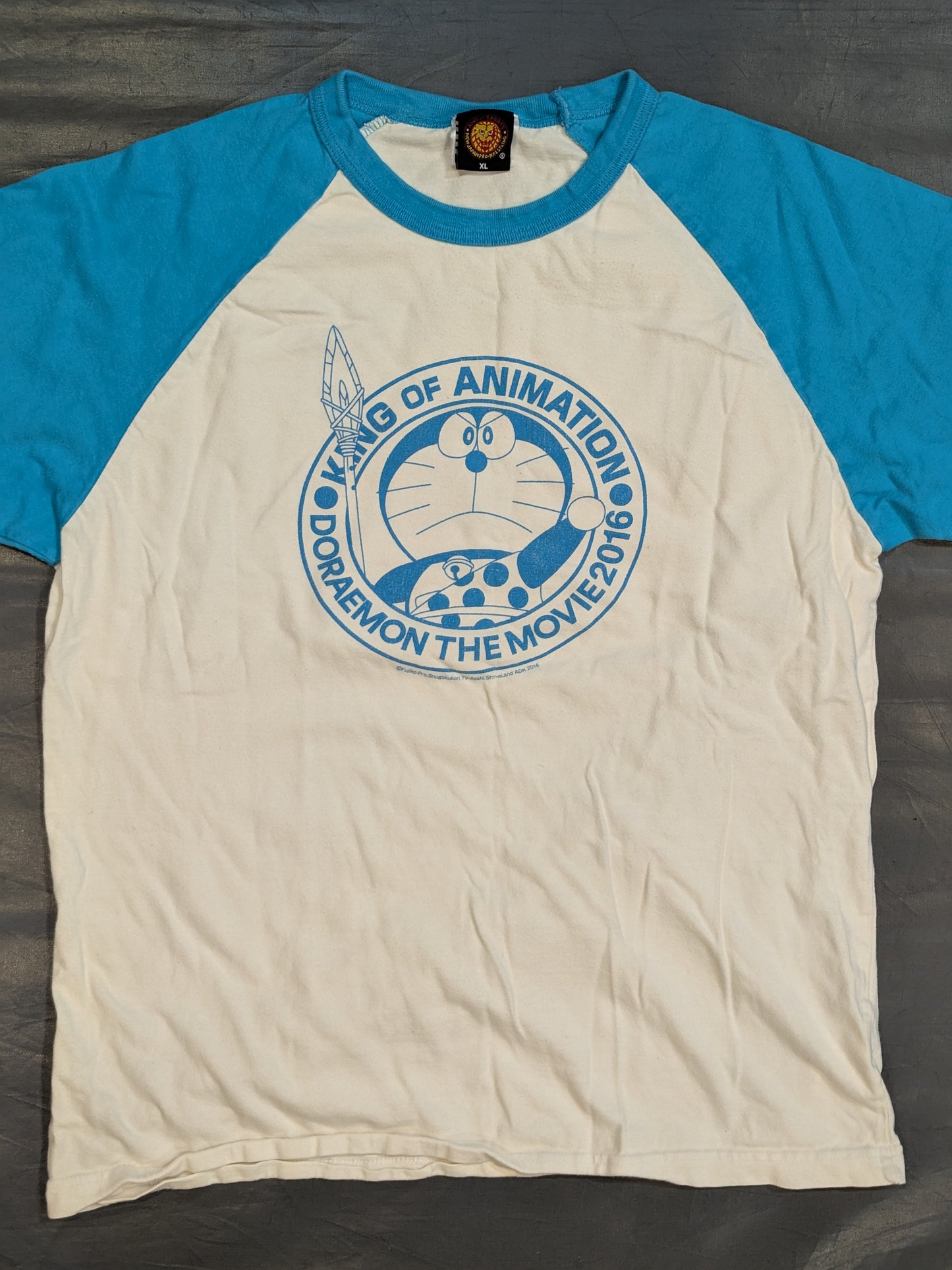 新日本プロレス「映画ドラえもん 新・のび太の日本誕生」コラボTシャツ