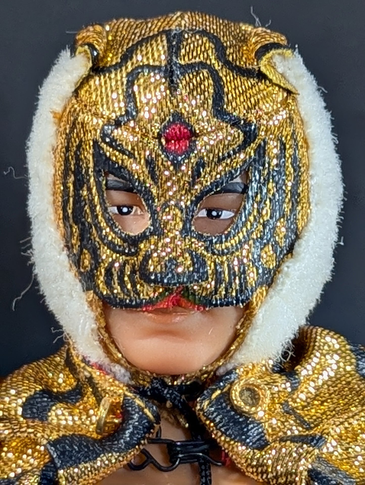 【Hand signed autograph】 The first Tiger Mask Action Doll ((WWF&NWA. Jr))