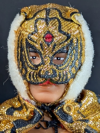 【Hand signed autograph】 The first Tiger Mask Action Doll ((WWF&NWA. Jr))
