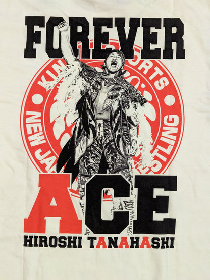 棚橋弘至「FOREVER ACE」Tシャツ②(ホワイト)