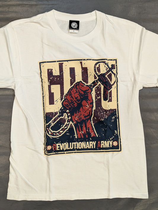 後藤洋央紀「後藤革命軍」Tシャツ(ホワイト)