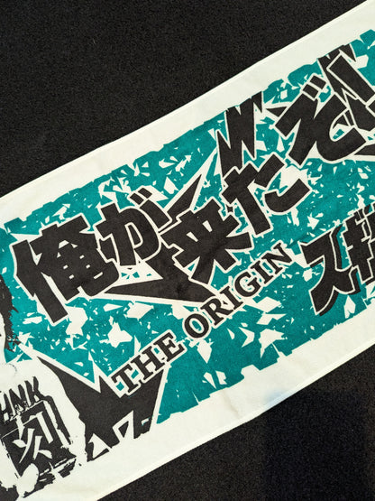 【直筆サイン入り】杉浦透 「俺が来たぞ! スギウラマン」フェイスタオル①(緑×白)