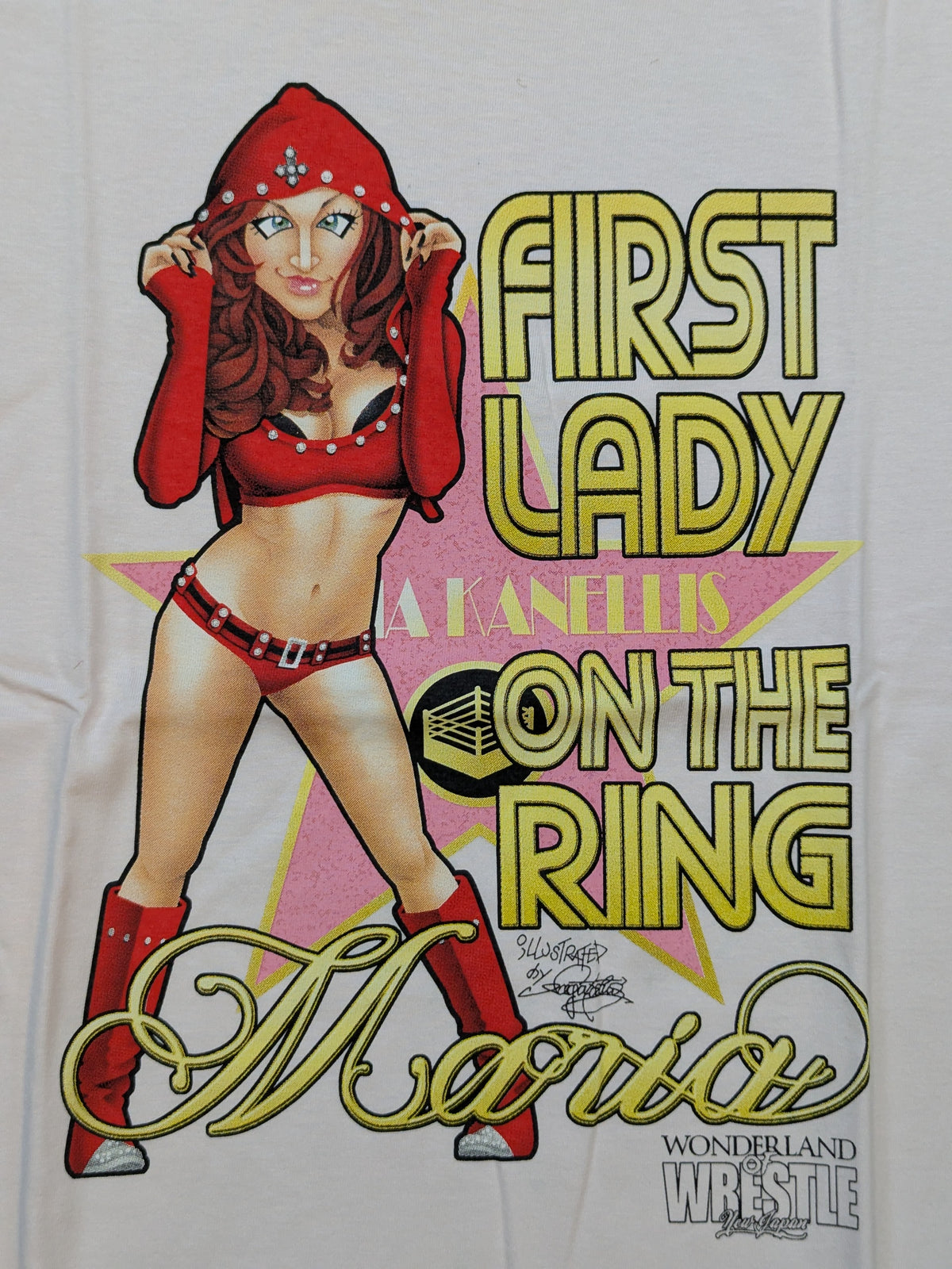 【hand signed autograph】Maria Kenellis "FIRST LADY" T-shirt