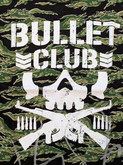 [Kenny Omega hand signed autograph] BULLET CLUB 'Tiger Stripe' T-shirt