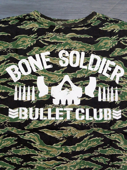 [Kenny Omega hand signed autograph] BULLET CLUB 'Tiger Stripe' T-shirt