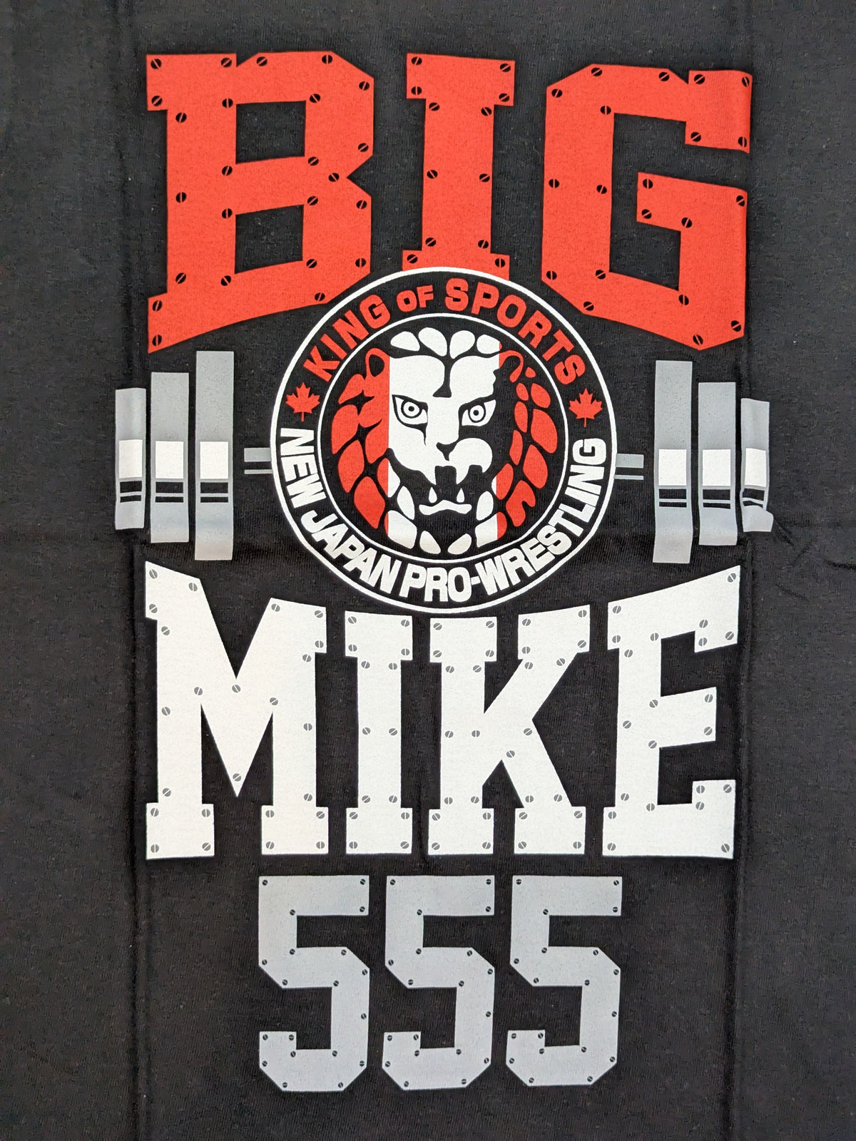 【直筆サイン入り】マイケル・エルガン「BIG MIKE 555」Tシャツ