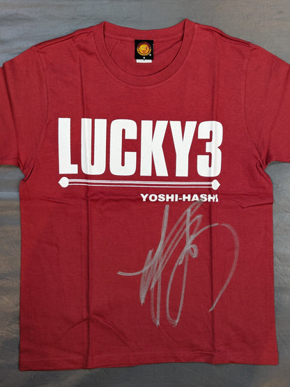【直筆サイン入り】YOSHI-HASHI「LUCKY3」Tシャツ