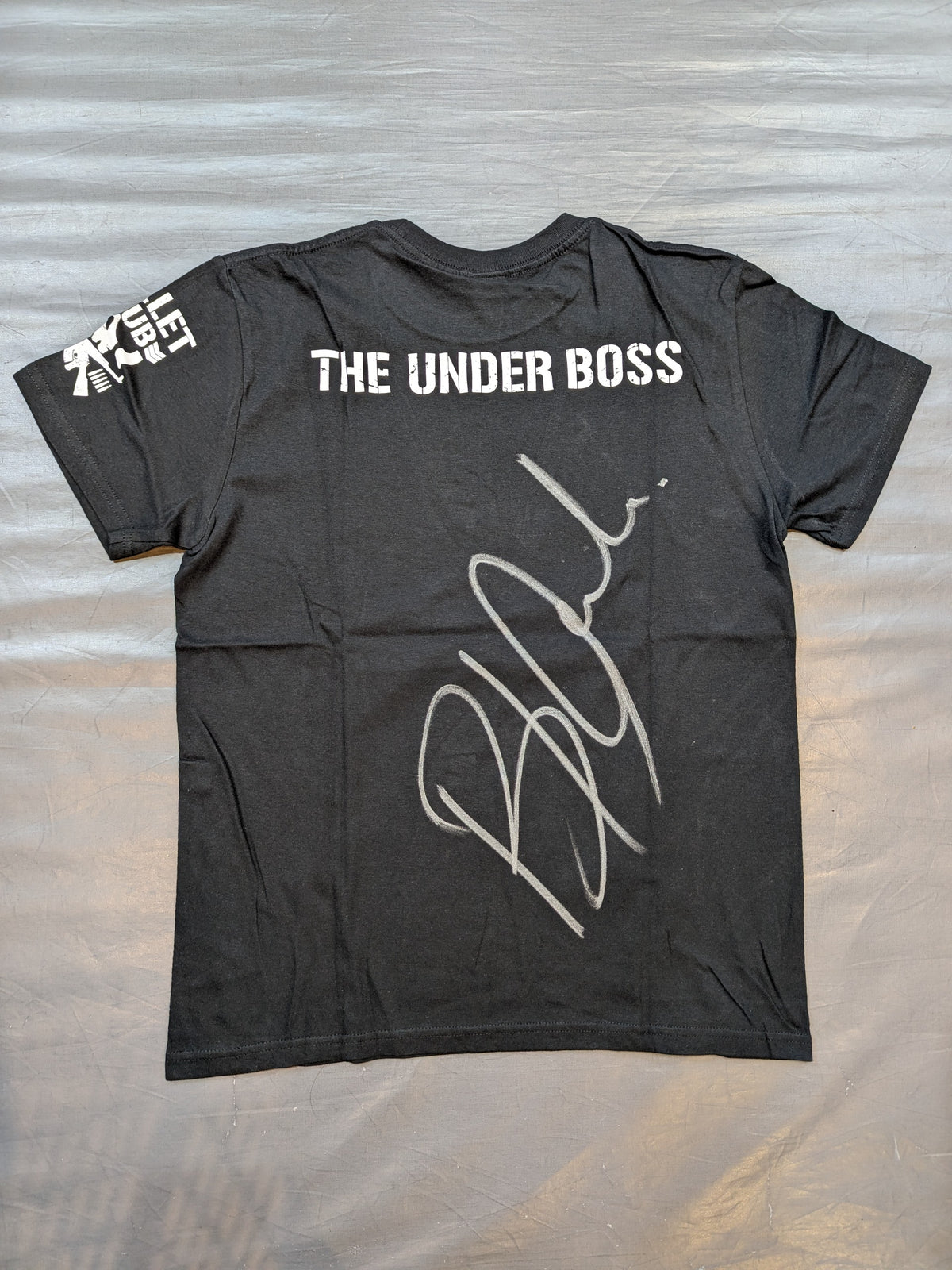 【Bad Luck Farais hand signed autograph】BULLET CLUB "THE UNDER BOSS" T-shirt