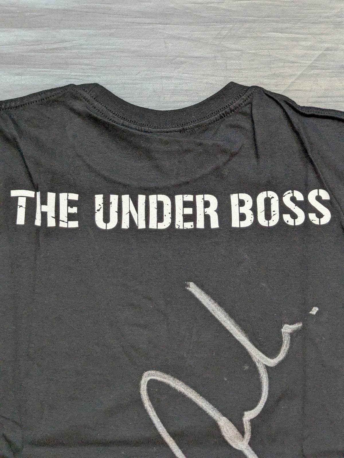 【Bad Luck Farais hand signed autograph】BULLET CLUB "THE UNDER BOSS" T-shirt