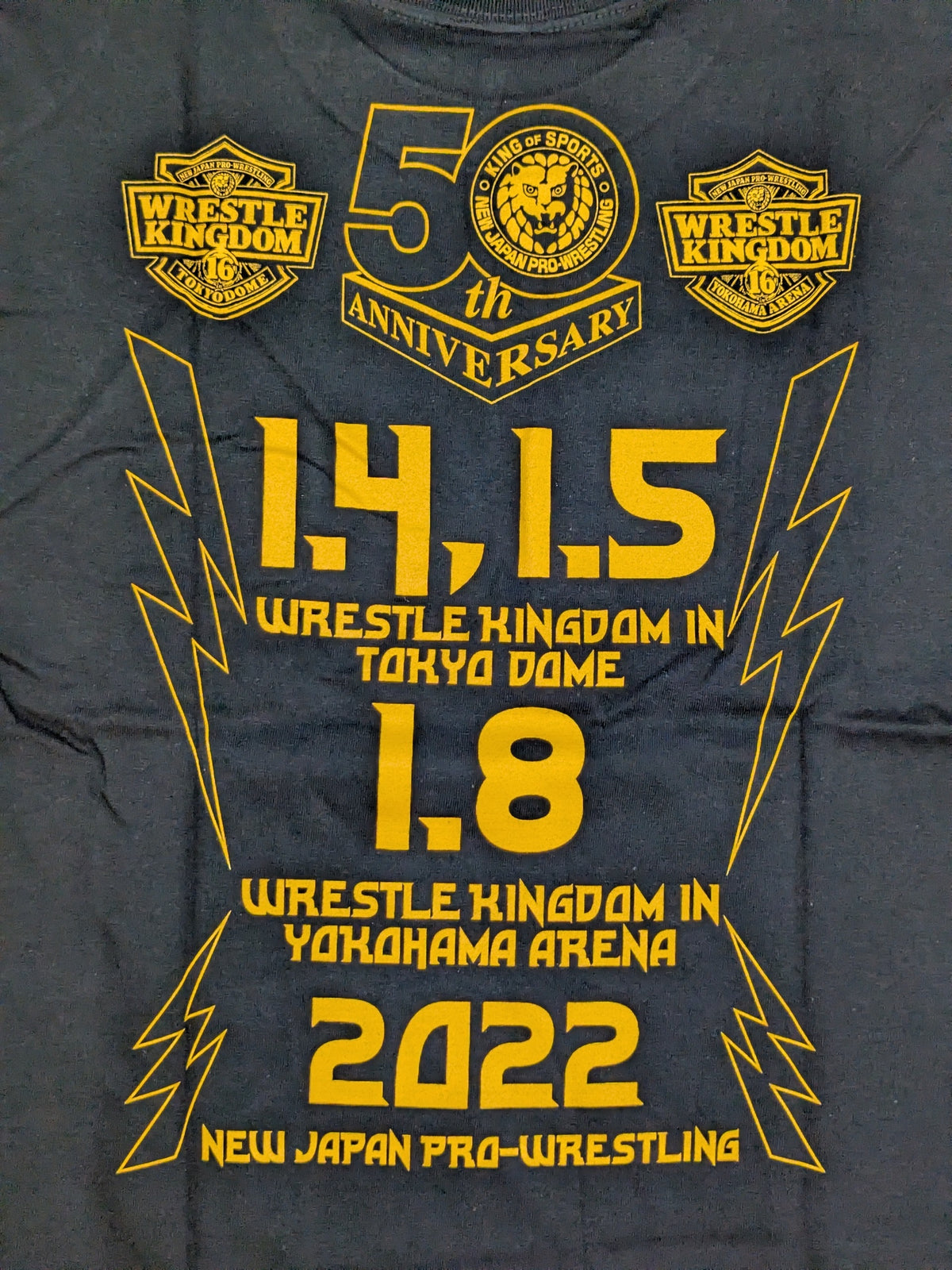 WRESTLE KINGDOM 16 Tournament Commemorative T-Shirt (2)