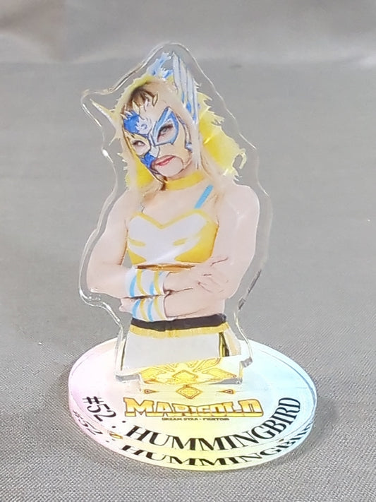 Hummingbird Marigold Acrylic Stand