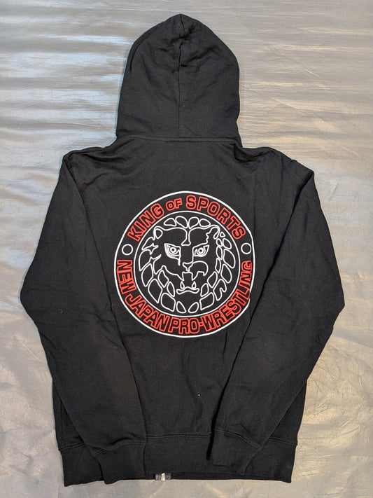 Lion Mark "JPN" Zip Hoodie  (Black)