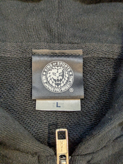 Lion Mark "JPN" Zip Hoodie  (Black)