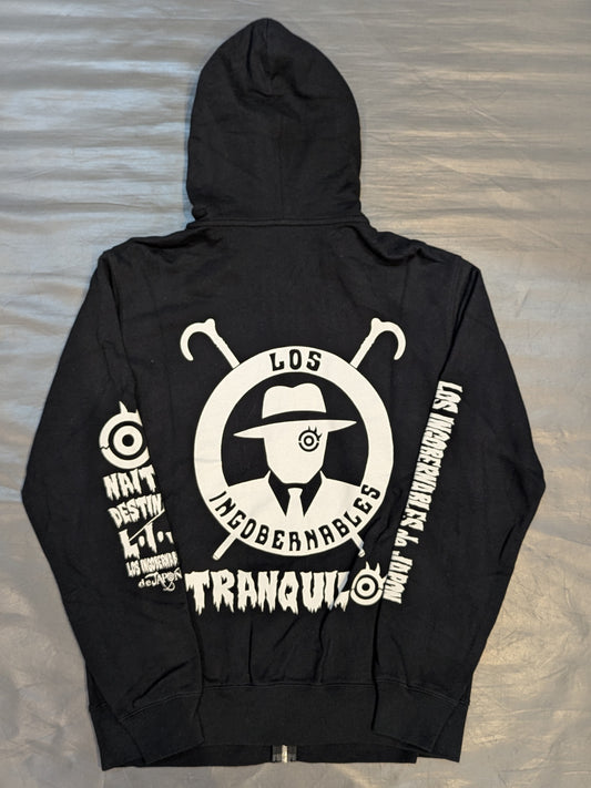 Tetsuya Naito Zip hoodie  (Black× White)