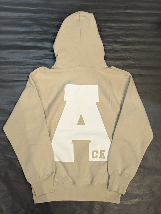 Hiroshi Tanahashi  "Big Ace" Pullover hoodie  (Beige)
