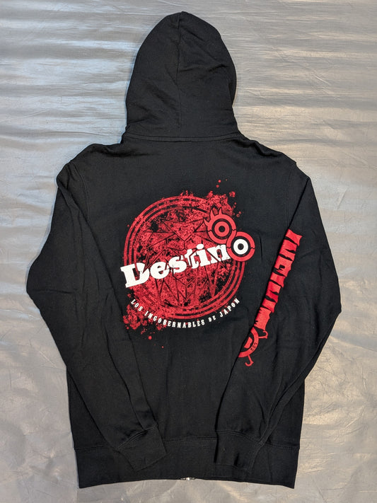 Tetsuya Naito "INFINITO" Zip hoodie  (2) (Black×Red)