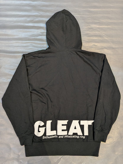 GLEAT ジップパーカー①(ブラック)