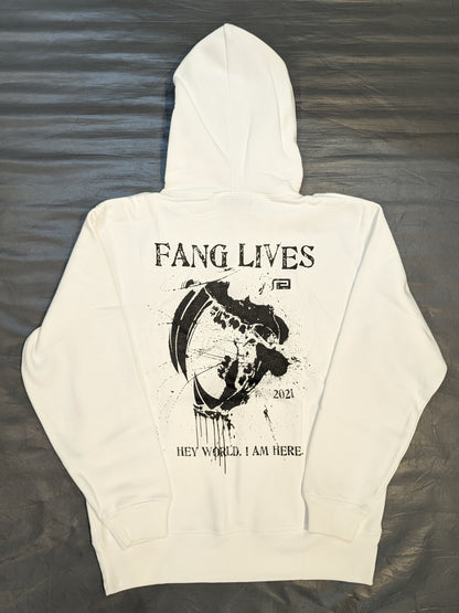 KENTA「FANG LIVES」スウェットパーカー②(ホワイト)