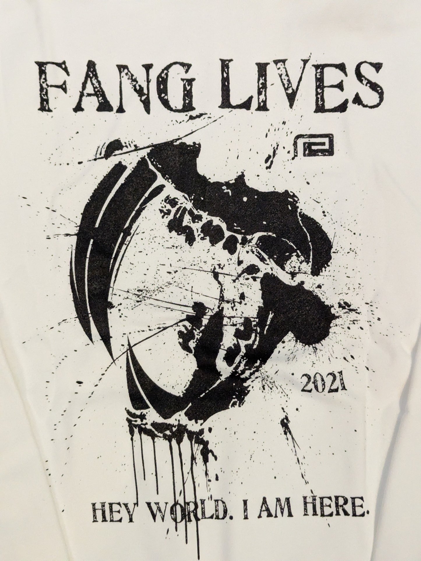 KENTA「FANG LIVES」スウェットパーカー②(ホワイト)