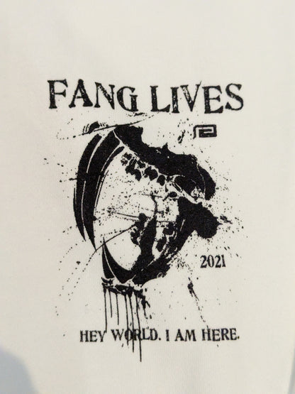 KENTA「FANG LIVES」スウェットパーカー②(ホワイト)