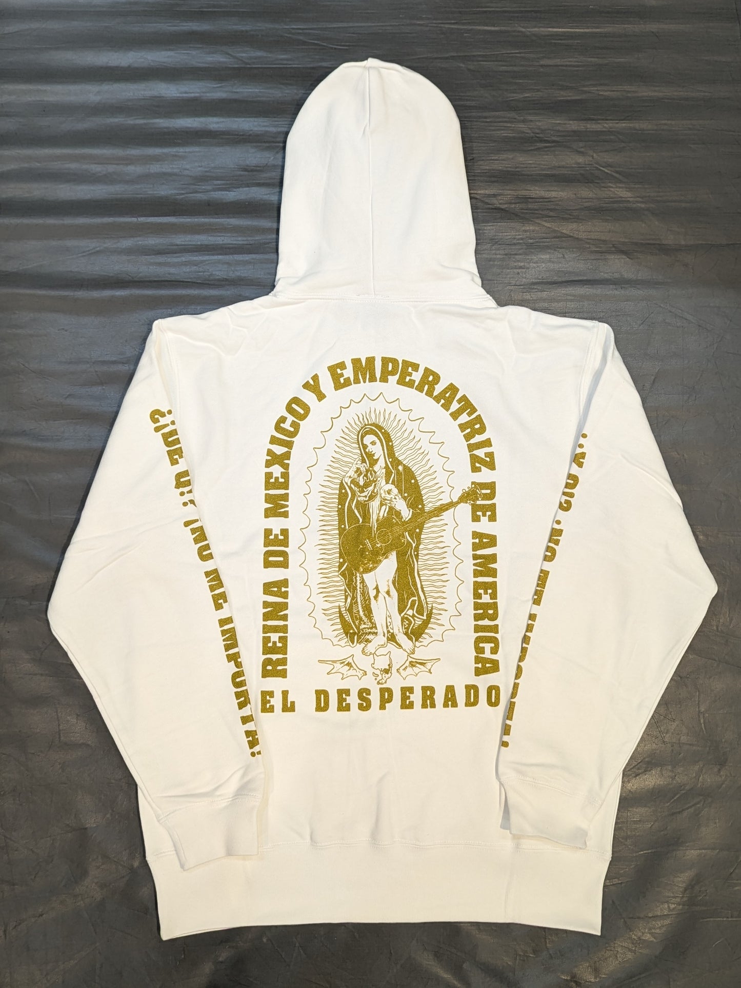 El Desperado "ESTILO MEXICANO" Pullover hoodie  (White×Gold)