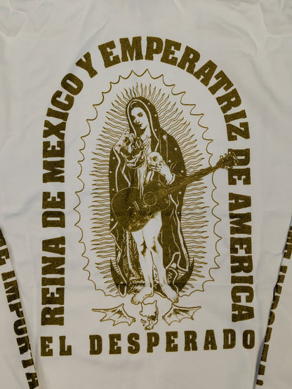 El Desperado "ESTILO MEXICANO" Pullover hoodie  (White×Gold)
