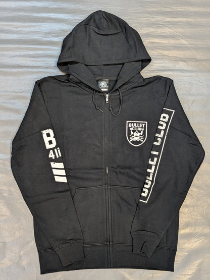 BULLET CLUB 'RING FORCE' Zip hoodie  (1) (Black)