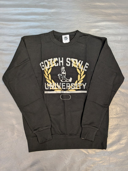 パイルドライバー原宿「GOTCH STYLE UNIVERSITY」スウェット①(宝ブラック)