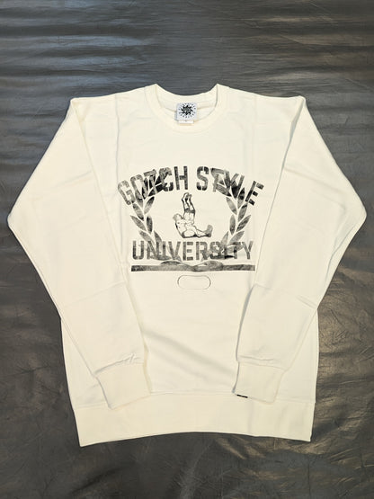 パイルドライバー原宿「GOTCH STYLE UNIVERSITY」スウェット②(印ホワイト)