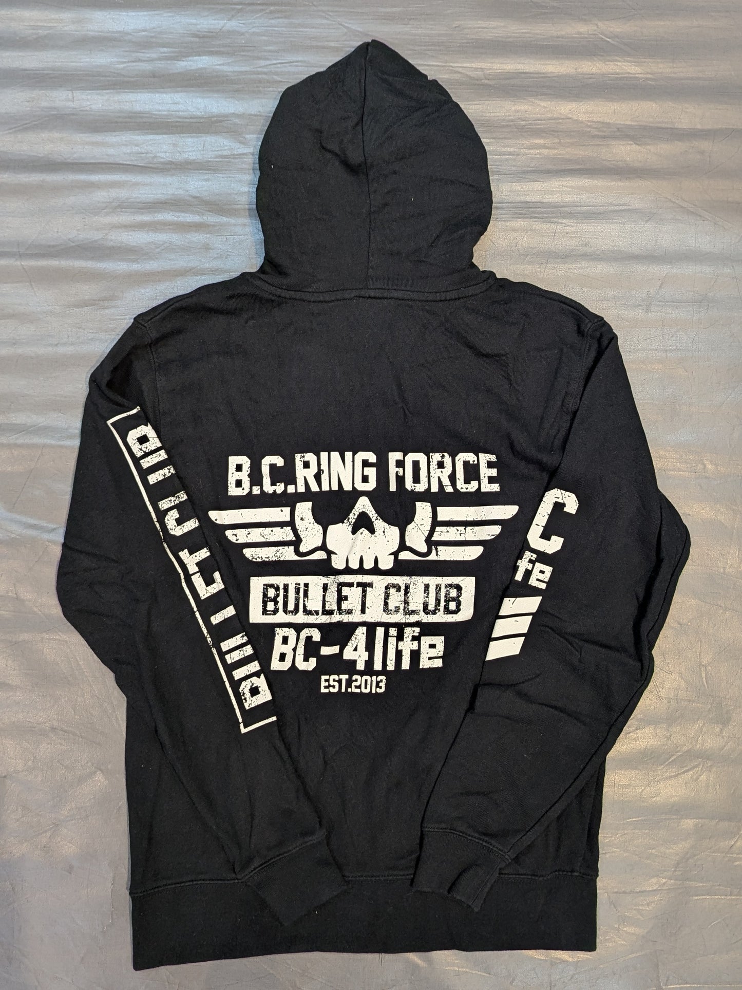 BULLET CLUB "RING FORCE" Zip Hoodie  (2) (Black)