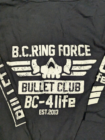 BULLET CLUB "RING FORCE" Zip Hoodie  (2) (Black)