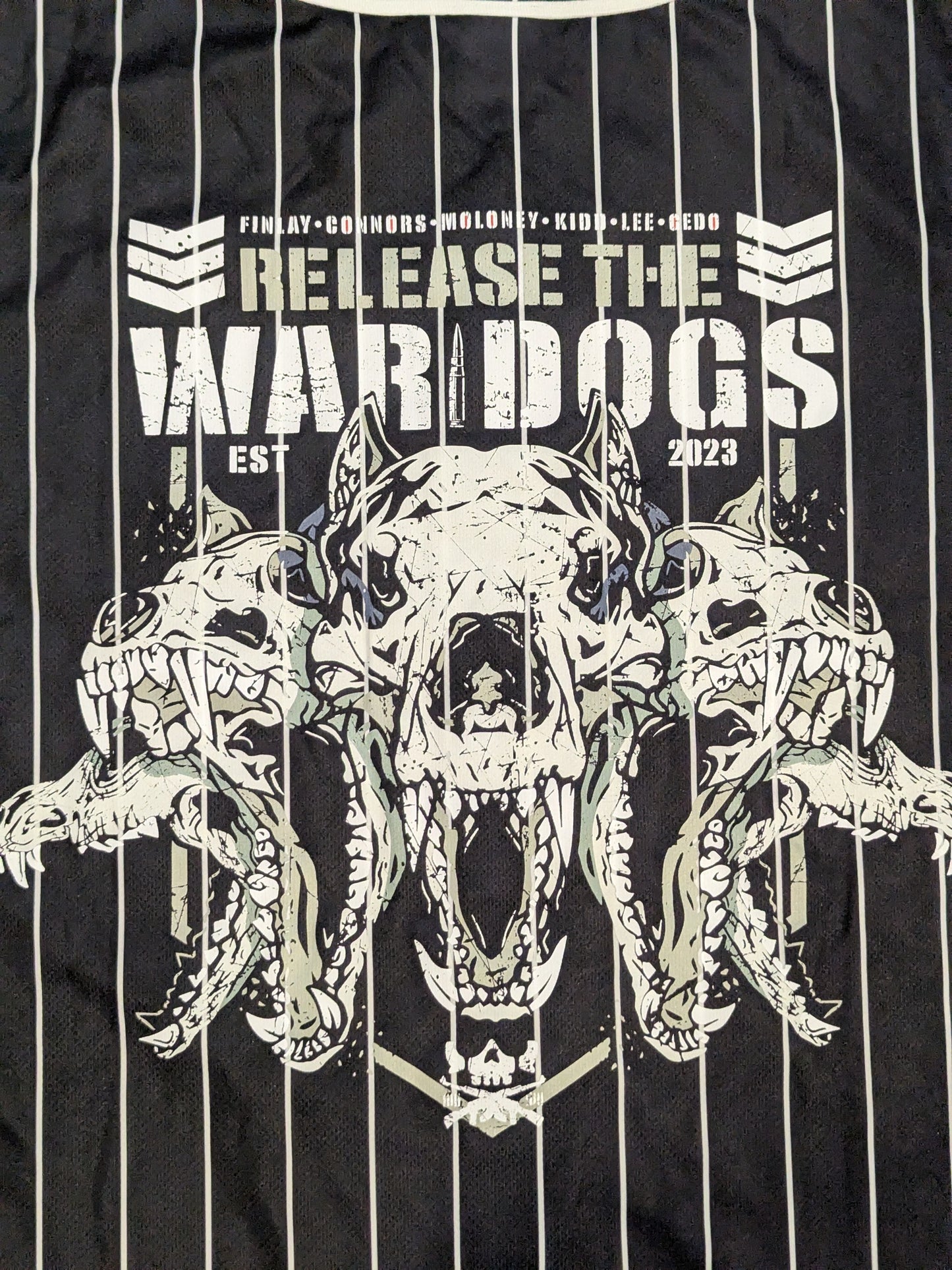 BULLET CLUB WAR DOGS「RELEASE THE WAR DOGS」 ベースボールシャツ