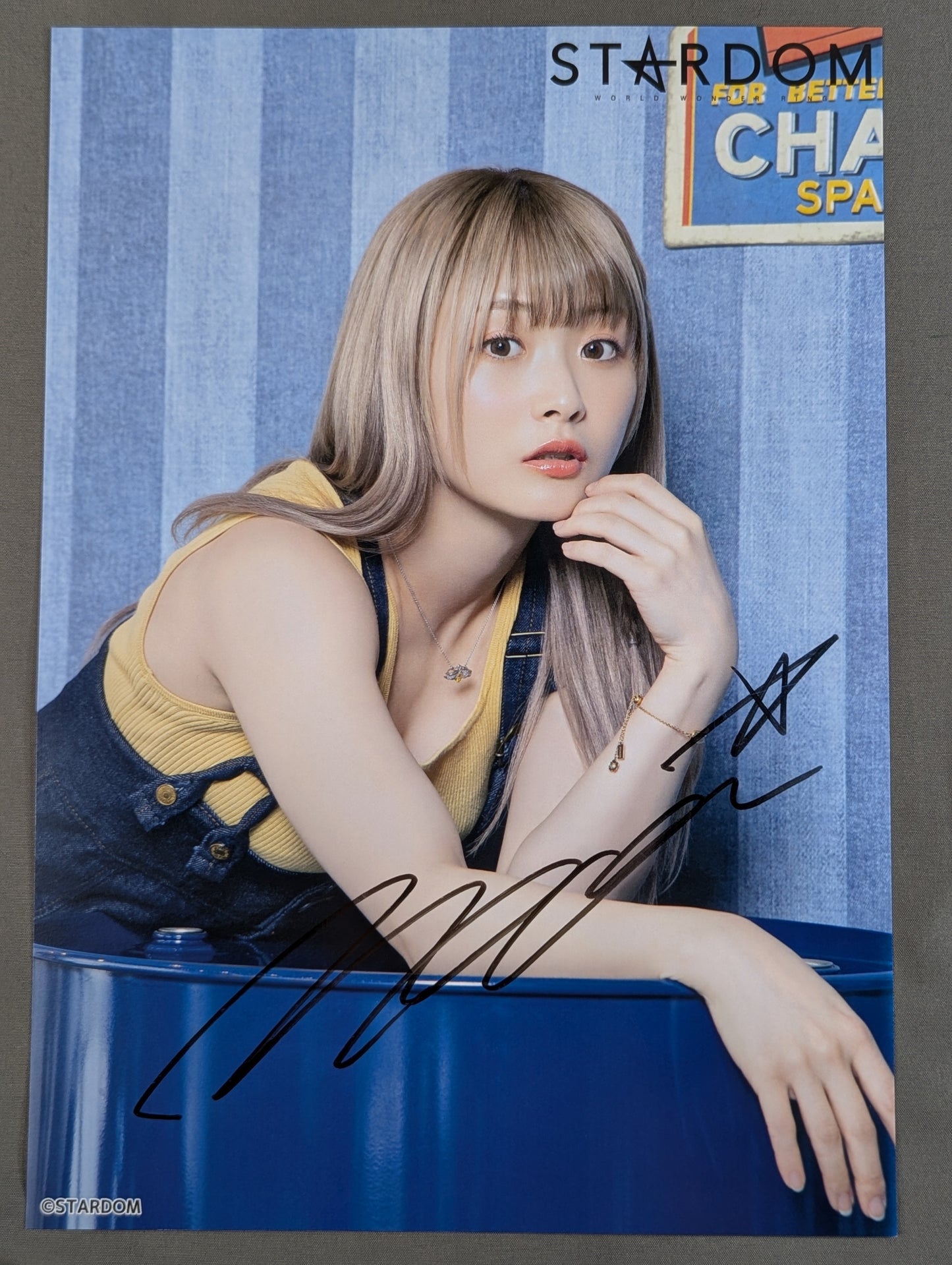 NATSUPOI  hand signed autograph  Starda Mu Pro-Photo (T-3)