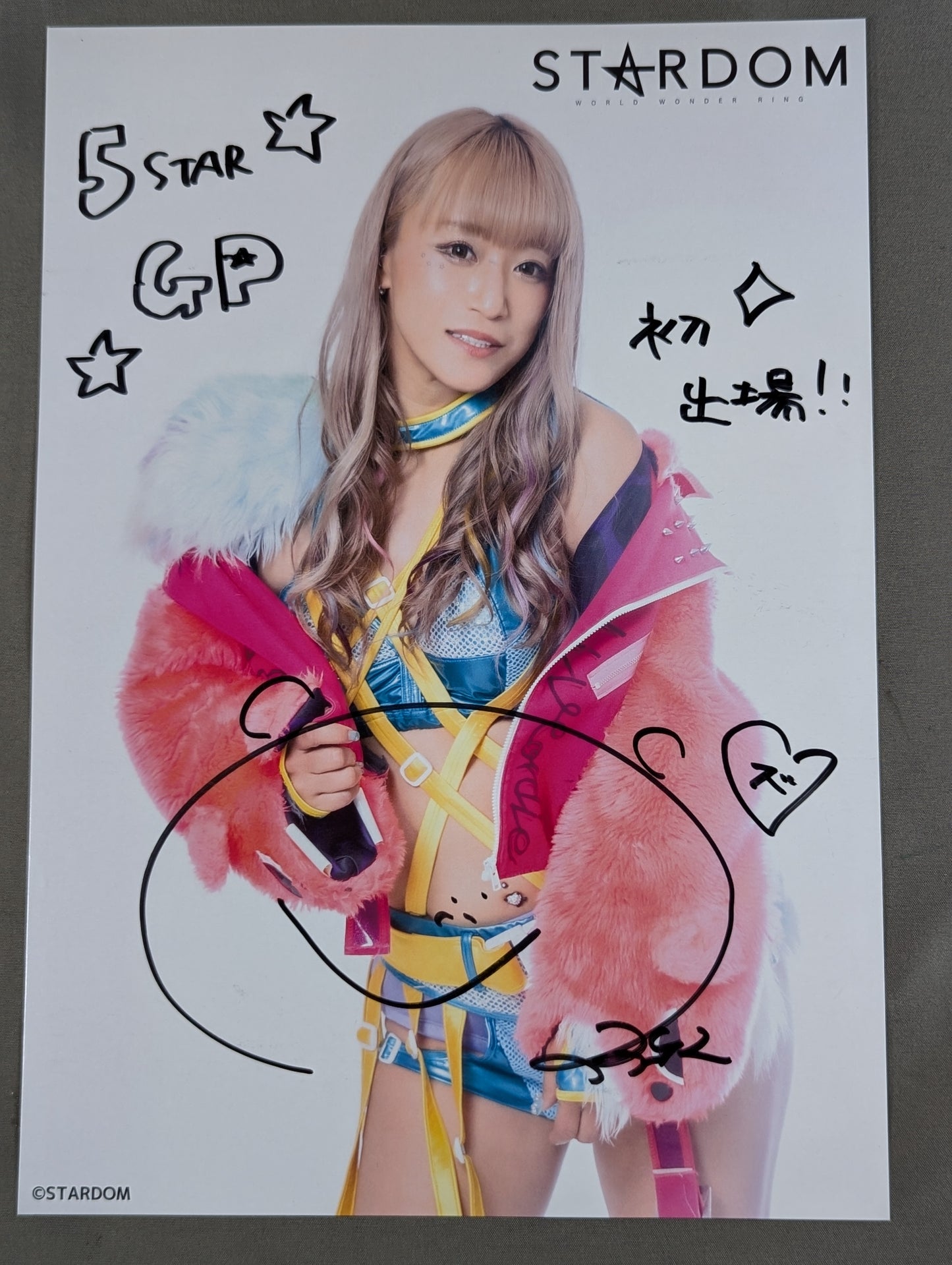 SAKI hand signed autograph Stardom Pro-Photo (A-1)
