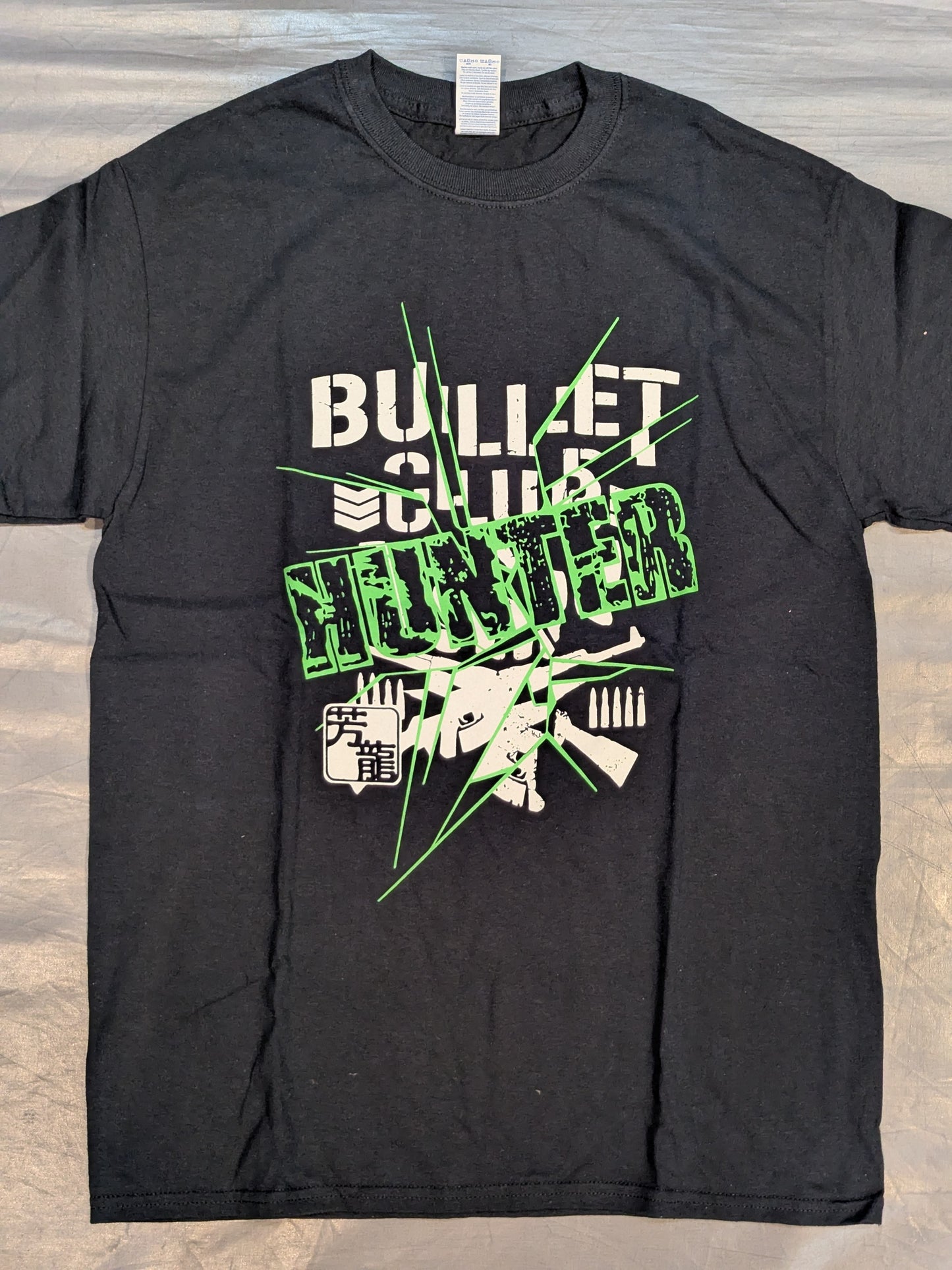 【hand signed autograph】Yoshitatsu "BULLET CLUB HUNTER" T-shirt (Black)