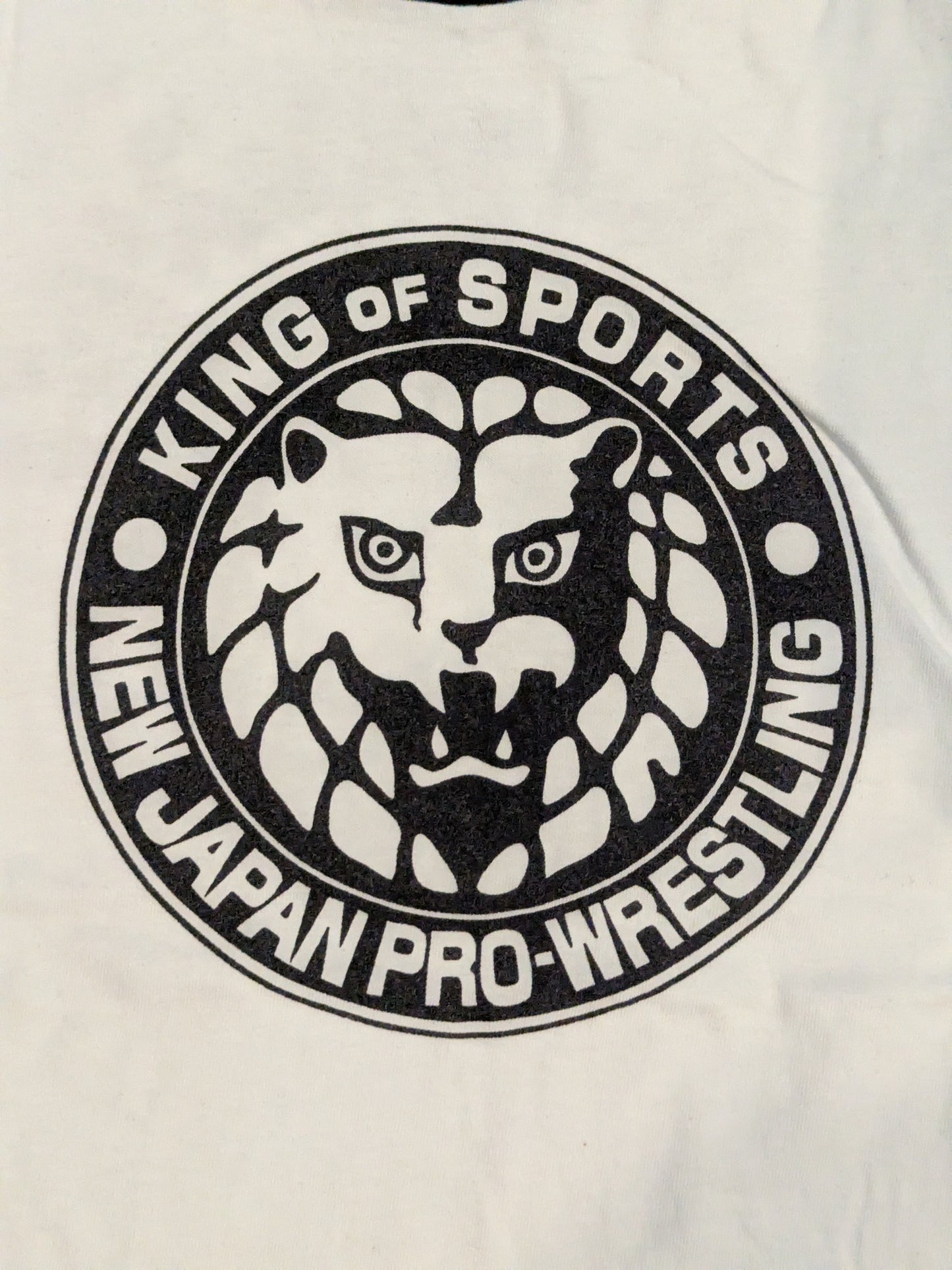 ライオンマーク ラグラン Tシャツ①(ホワイト×ブラック)