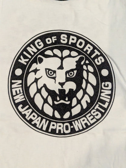 ライオンマーク ラグラン Tシャツ①(ホワイト×ブラック)