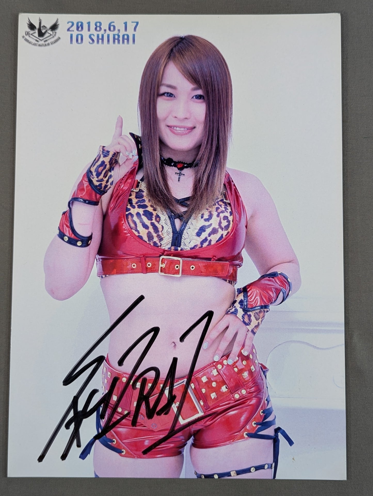 ★LAST MATCHE OF STARDOM★ Io Shirai (Iyo Sky) hand signed autograph  Pro-Photo  (J-2 )