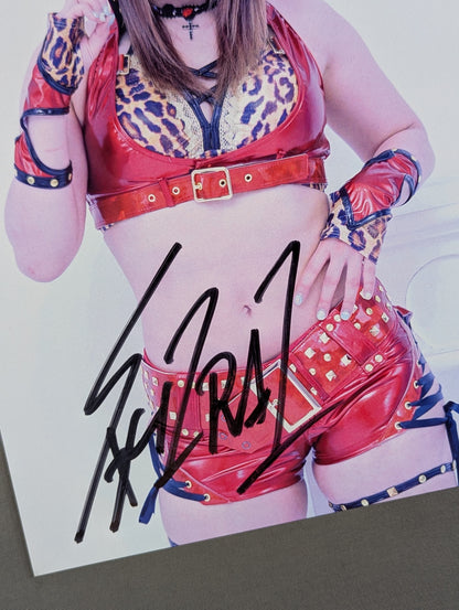 ★LAST MATCHE OF STARDOM★ Io Shirai (Iyo Sky) hand signed autograph  Pro-Photo  (J-2 )