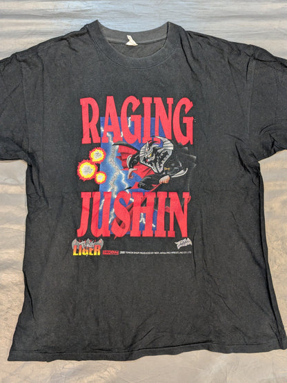 獣神サンダー・ライガー「RAGING JUSHIN」坂井永年氏イラストTシャツ